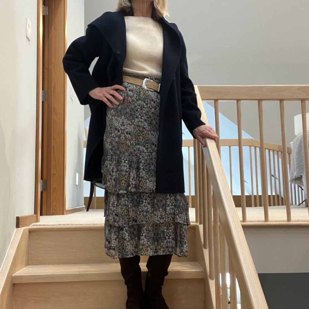 Vince Navy Wool Coat